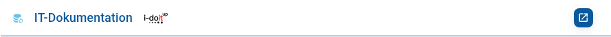 IT-Dokumentation-Widget mit i-doit-up-Badge und Open-Aktion